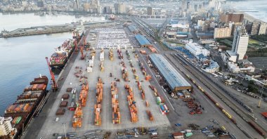 An aerial view of Durban Harbor, home to one of South Africa's busiest ports, Durban, South Africa, Jan. 31, 2024. (Reuters Photo)