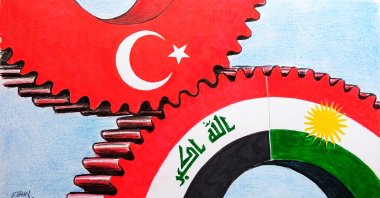 "The new approach to ties will help facilitate a positive common ground in tackling the recent dispute over the transfer of Iraqi oil to markets via Türkiye and the decadeslong dispute over water resources." (Illustration by Erhan Yalvaç)