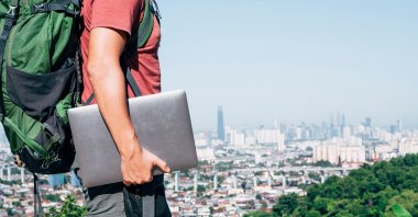 In order to apply for a Digital Nomad Identification Certificate, you are first required to sign up on the platform. (Shutterstock Photo)