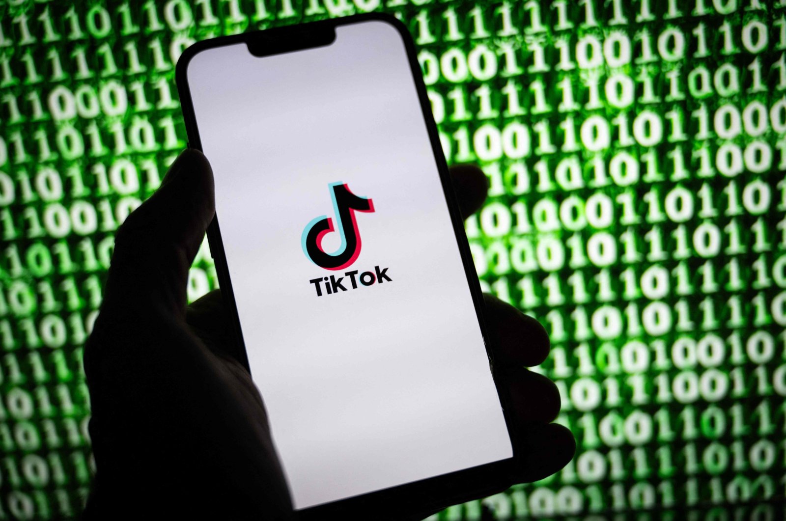 This illustration photograph shows the logo of TikTok, a short-form video hosting service owned by ByteDance, on a smartphone in Mulhouse, eastern France, Oct. 30, 2023. (AFP File Photo)