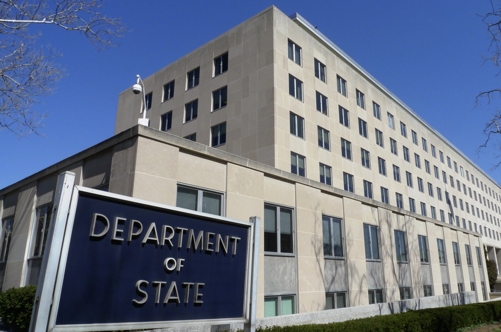 The Harry S. Truman Building, headquarters for the State Department, is seen in Washington, in this March 9, 2009 file photo. (AP File Photo)