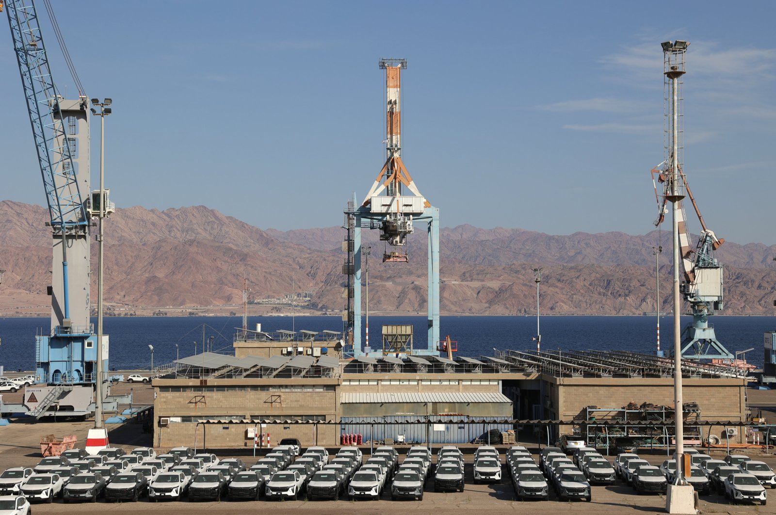 A general view of the Red Sea port of Eilat, southern Israel, April 16, 2024. (EPA Photo)
