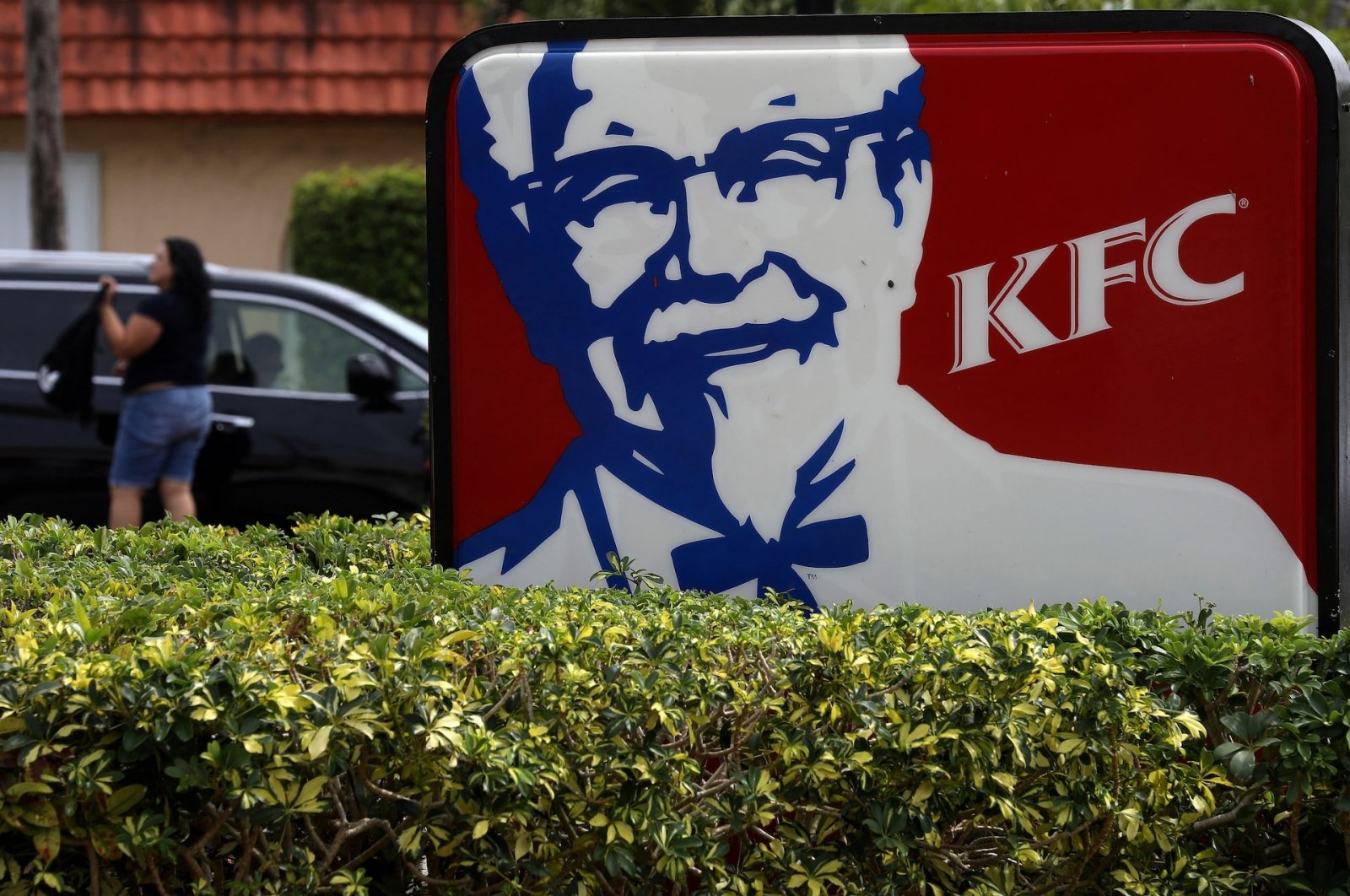A Kentucky Fried Chicken (KFC) logo is pictured on a sign in North Miami Beach, Florida, U.S. April 6, 2017. (Reuters Photo)