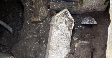 A historic cemetery is facing the threat of extinction due to neglect, Edirne, Türkiye, April 29, 2024. (DHA Photo)