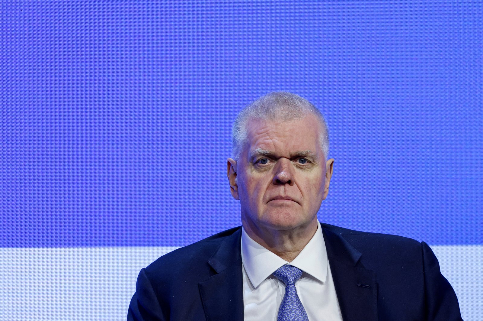 Noel Quinn, Group Chief Executive of HSBC, looks on during the Global Financial Leaders&#039; Investment Summit, Hong Kong, Nov. 7, 2023. (Reuters Photo)