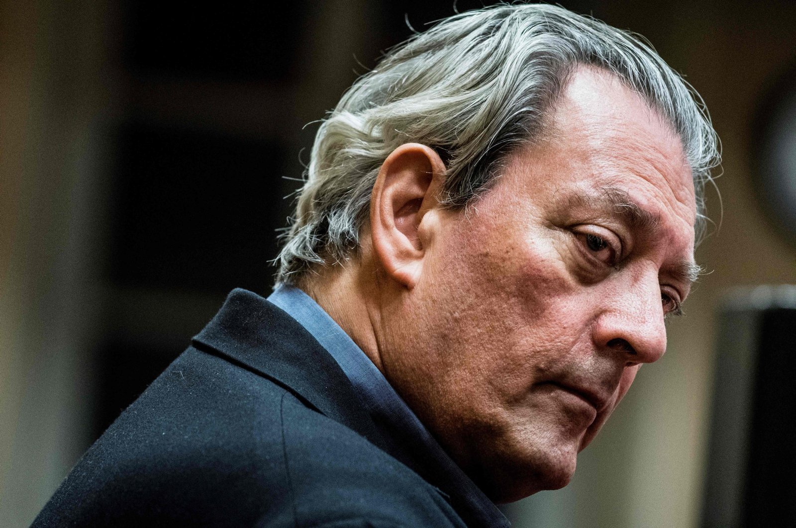 U.S. writer Paul Auster looks on in Lyon, France, Jan. 16, 2018. (AFP Photo)