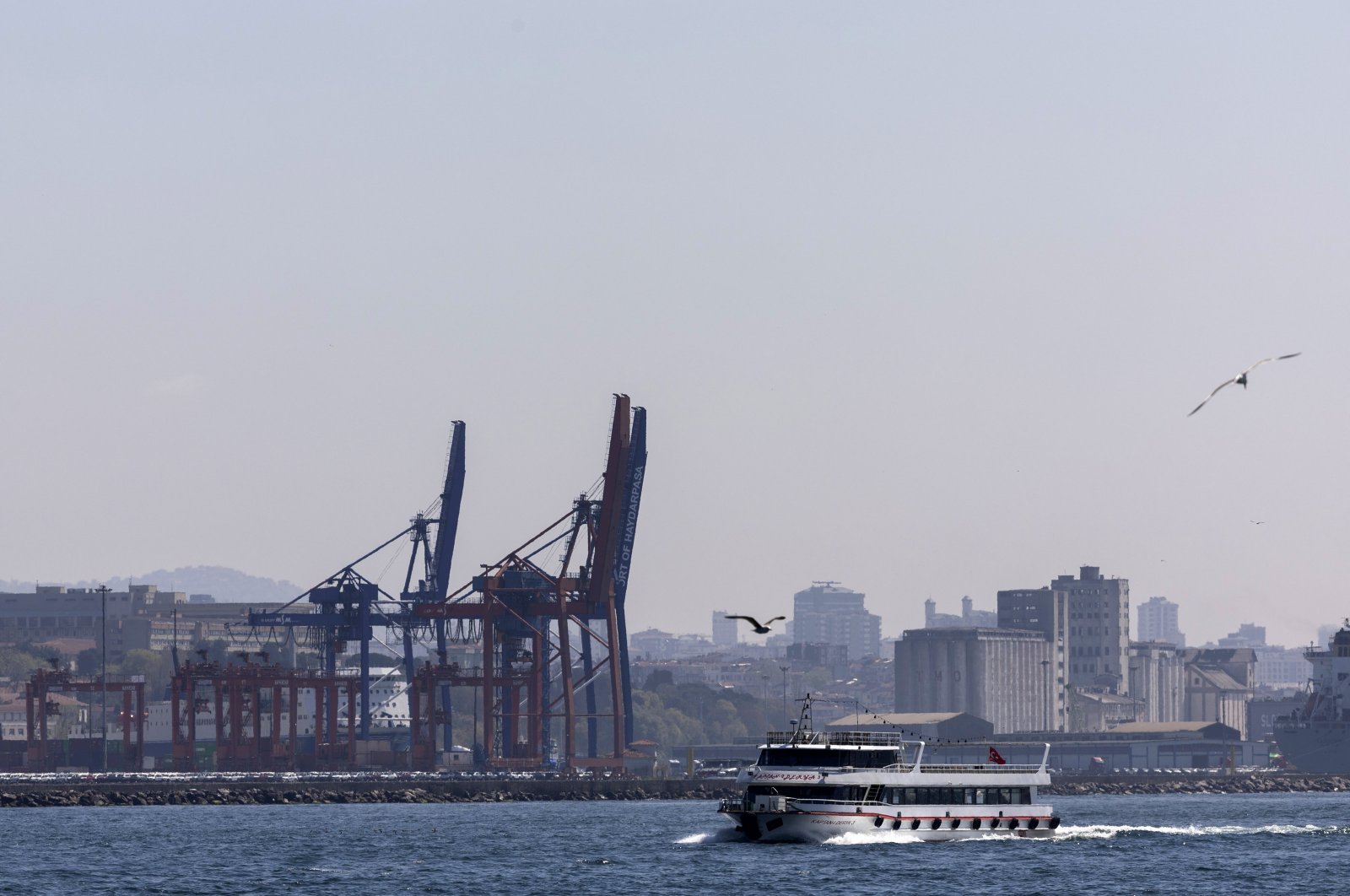 A general view of Haydarpaşa port, Istanbul, Türkiye, April 9, 2024. (EPA Photo)