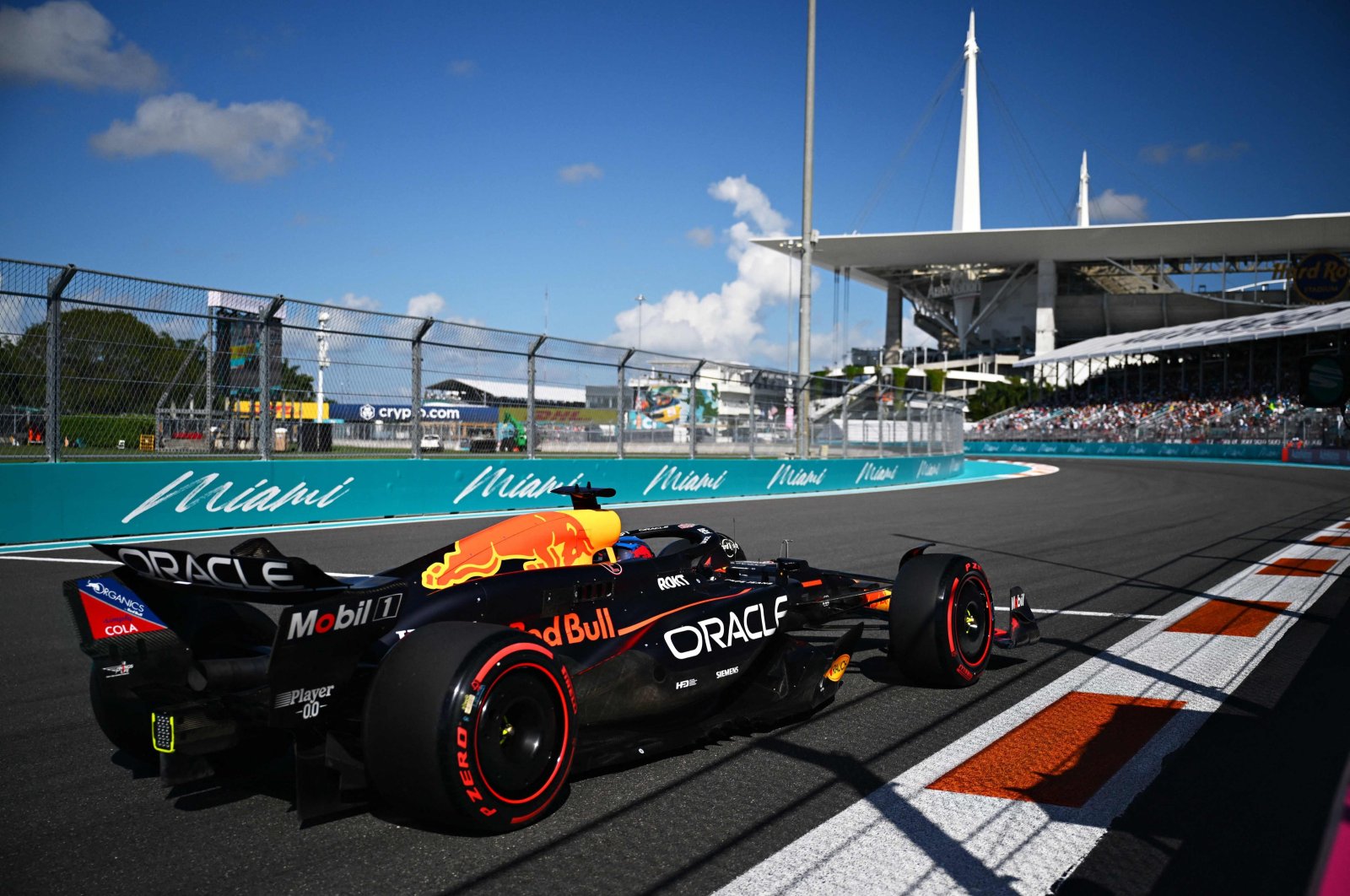 Max Verstappen on track during qualifying ahead of the F1 Grand Prix of Miami, Miami International Autodrome, Miami, Florida, U.S., May 4, 2024. (AFP Photo)