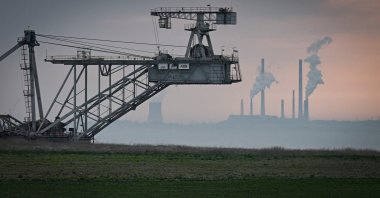 A partial view of the Troyanovo I coal mine, near the village of Troyanovo, eastern Bulgaria, April 12, 2024. (AFP Photo)