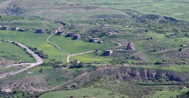 The territories near the frontier village of Voskepar in the Tavush region of northeastern Armenia is set to be returned to Azerbaijan, April 26, 2024. (AFP Photo)