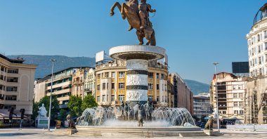 The Alexander the Great Monument in Skopje, North Macedonia. (Shutterstock Photo)