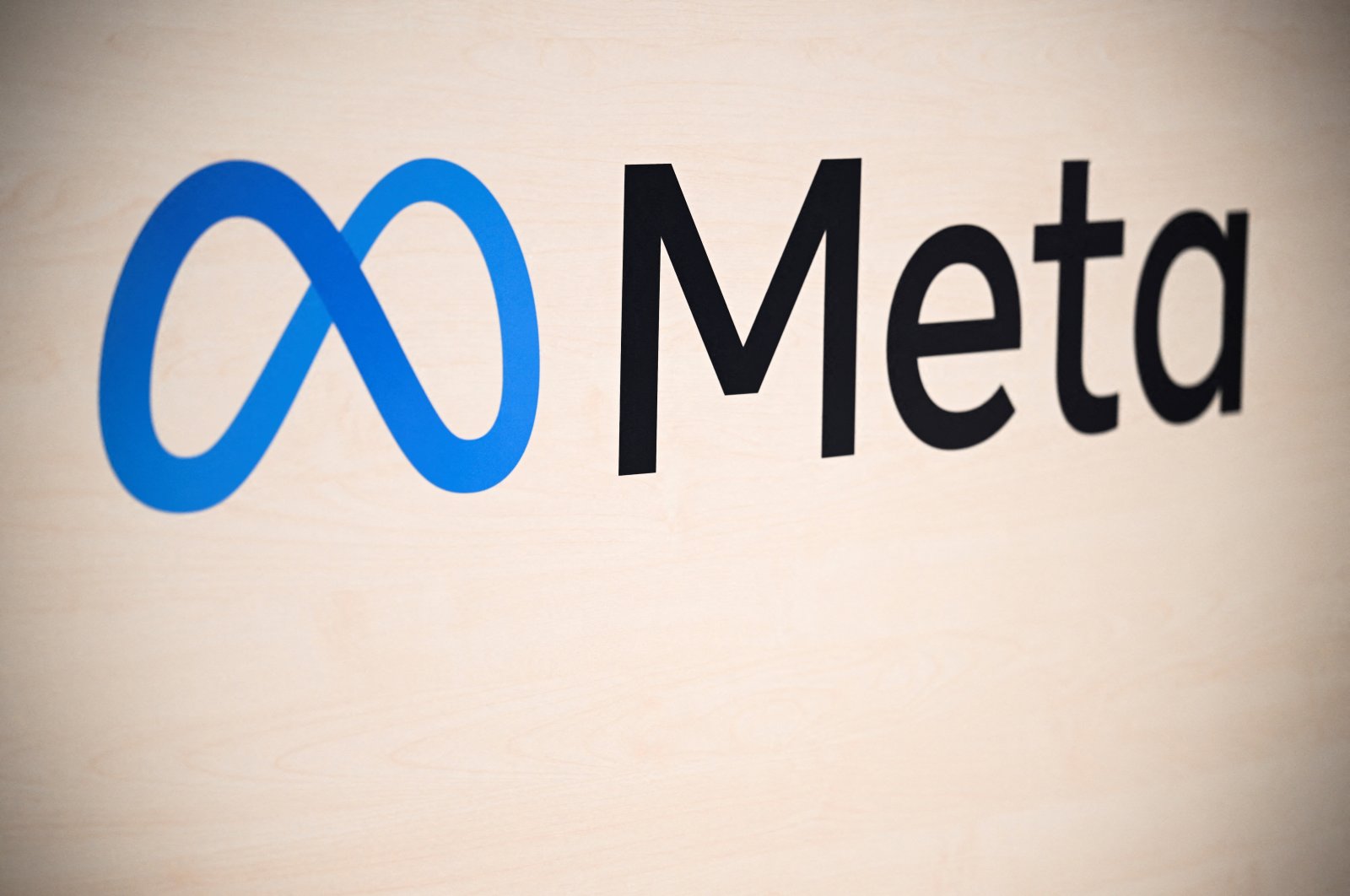 A Meta logo is pictured at a trade fair in Hannover Messe, Hanover, Germany, April 22, 2024. (Reuters Photo)