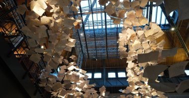 The exhibition features letters, cards, lists, notebooks, stamps, envelopes and photographs belonging to soldiers captured during World War I, Istanbul, Türkiye, May 8, 2024. (Photo Courtesy of Paket Post Office)