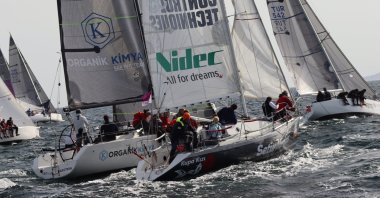 Yachts in action during the 4th Presidential International Yacht Race, Istanbul, Türkiye, Oct. 27, 2023. (Courtesy of Sail Türkiye)