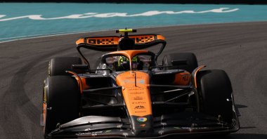 McLaren driver Lando Norris during the Miami Grand Prix at Miami International Autodrome, Florida, U.S., May 5, 2024. (Reuters Photo)