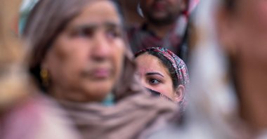 Kashmiris attend a political rally in Srinagar, Jammu and Kashmir, India, May 3, 2024. (AFP Photo)