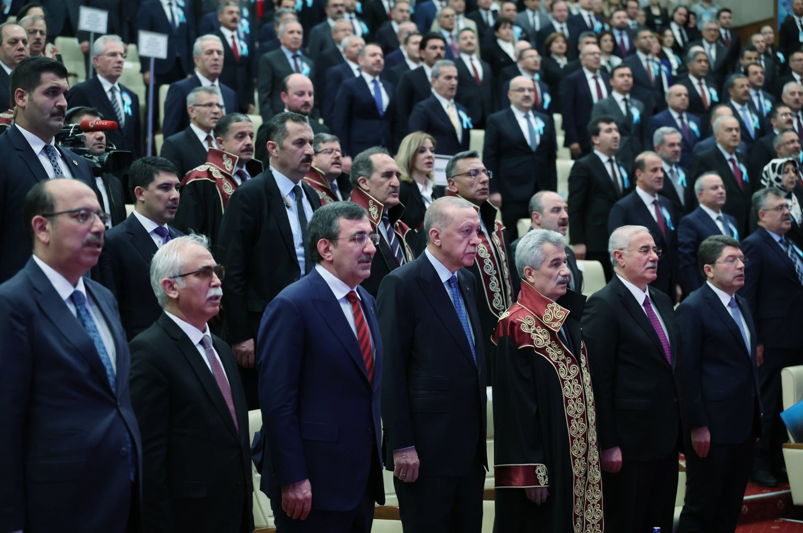 President Recep Tayyip Erdoğan attends the ceremony at the building of the Council of State, in the capital Ankara, Türkiye, May 10, 2024. (AA Photo)