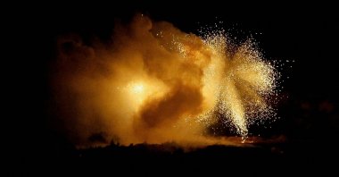 An explosion takes place following an Israeli attack, Gaza, Palestine, May 11, 2024. (Reuters Photo)