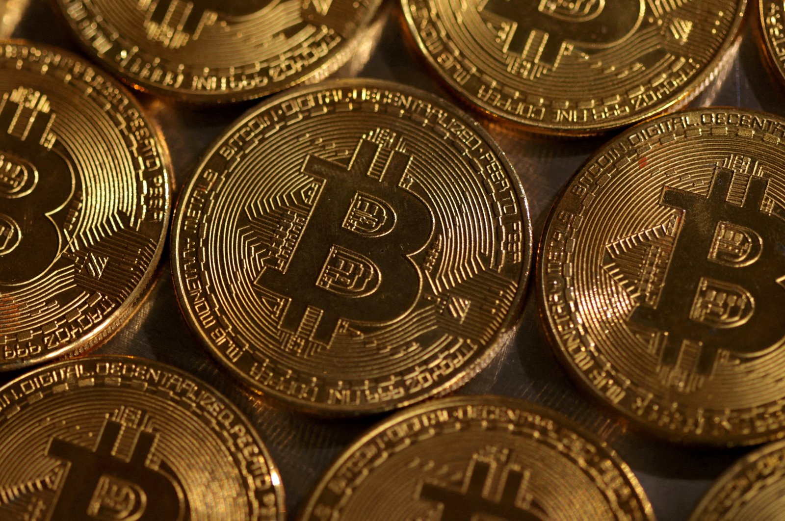 Representations of cryptocurrency Bitcoin are seen in this illustration, Aug. 10, 2022. (Reuters Photo)