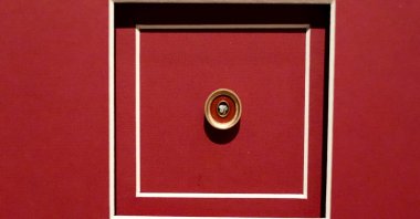 The solo exhibition "Great Rulers, Micro Details" by artist Murat Uçar, who creates works with micro art techniques, has been opened at the Multipurpose Hall of Atatürk Cultural Center (AKM), Istanbul, Türkiye, May 10, 2024. (AA Photo)