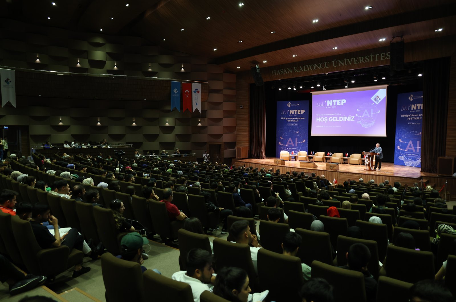 AI&#039;NTEP Artificial Intelligence Festival at Hasan Kalyoncu University (HKÜ), May 10, 2024. (IHA Photo)