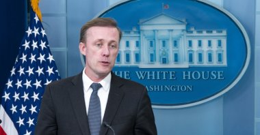  National Security Advisor Jake Sullivan responds to a question from the news media during the daily briefing at the White House in Washington, May 13, 2024. (EPA Photo)