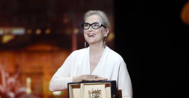 Meryl Streep, the Honorary Golden Palm award-winner, attends the &quot;Le Deuxieme Acte&quot; (&quot;The Second Act&quot;) screening and opening ceremony of the 77th annual Cannes Film Festival, Cannes, France, May 14, 2024. (EPA Photo)