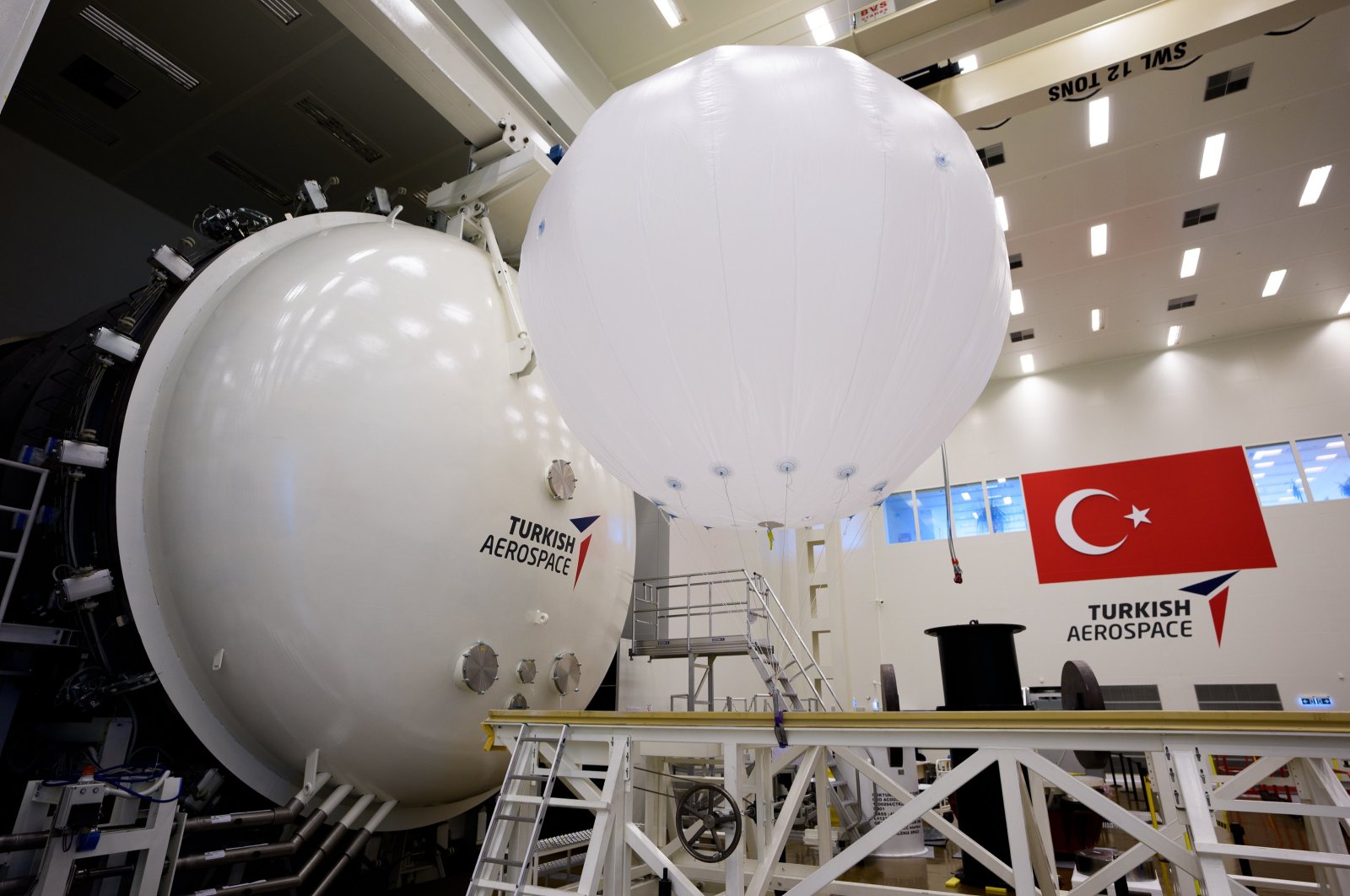 The Space Systems Assembly, Integration and Test Center at the Turkish Aerospace Industries (TAI) campus in Ankara, Türkiye, May 14, 2024. (AA Photo)