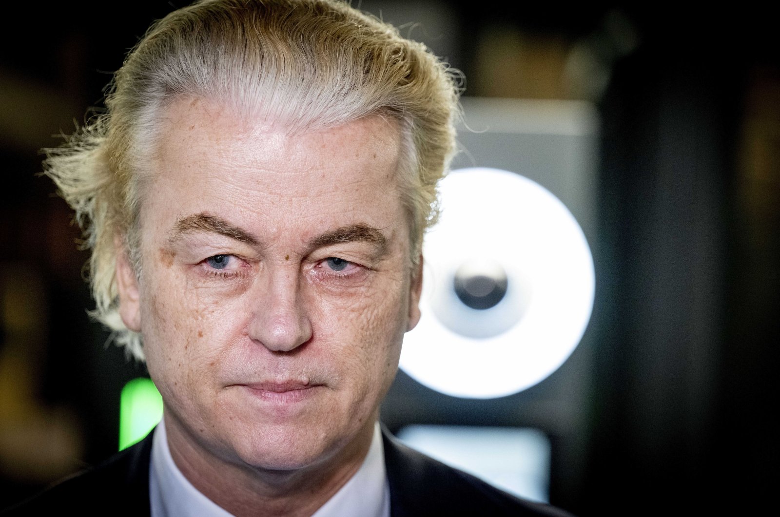 Party for Freedom (PVV) leader Geert Wilders arrives for talks on government formation, in the Hague, the Netherlands, May 11, 2024. (EPA Photo)