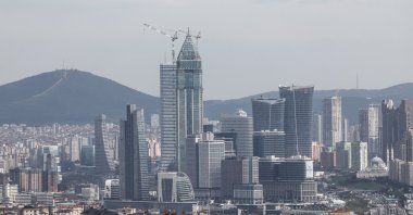 A view of the Istanbul Finance Center (IFC), Istanbul, Türkiye, April 17, 2023. (EPA Photo)