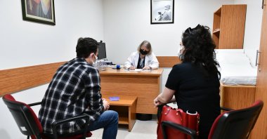 &quot;Spinal muscular atrophy (SMA), covered by Türkiye&#039;s GSS system, is a genetic muscle disorder that affects mobility by targeting the motor nerve cells in the spinal cord.&quot; (AA Photo)