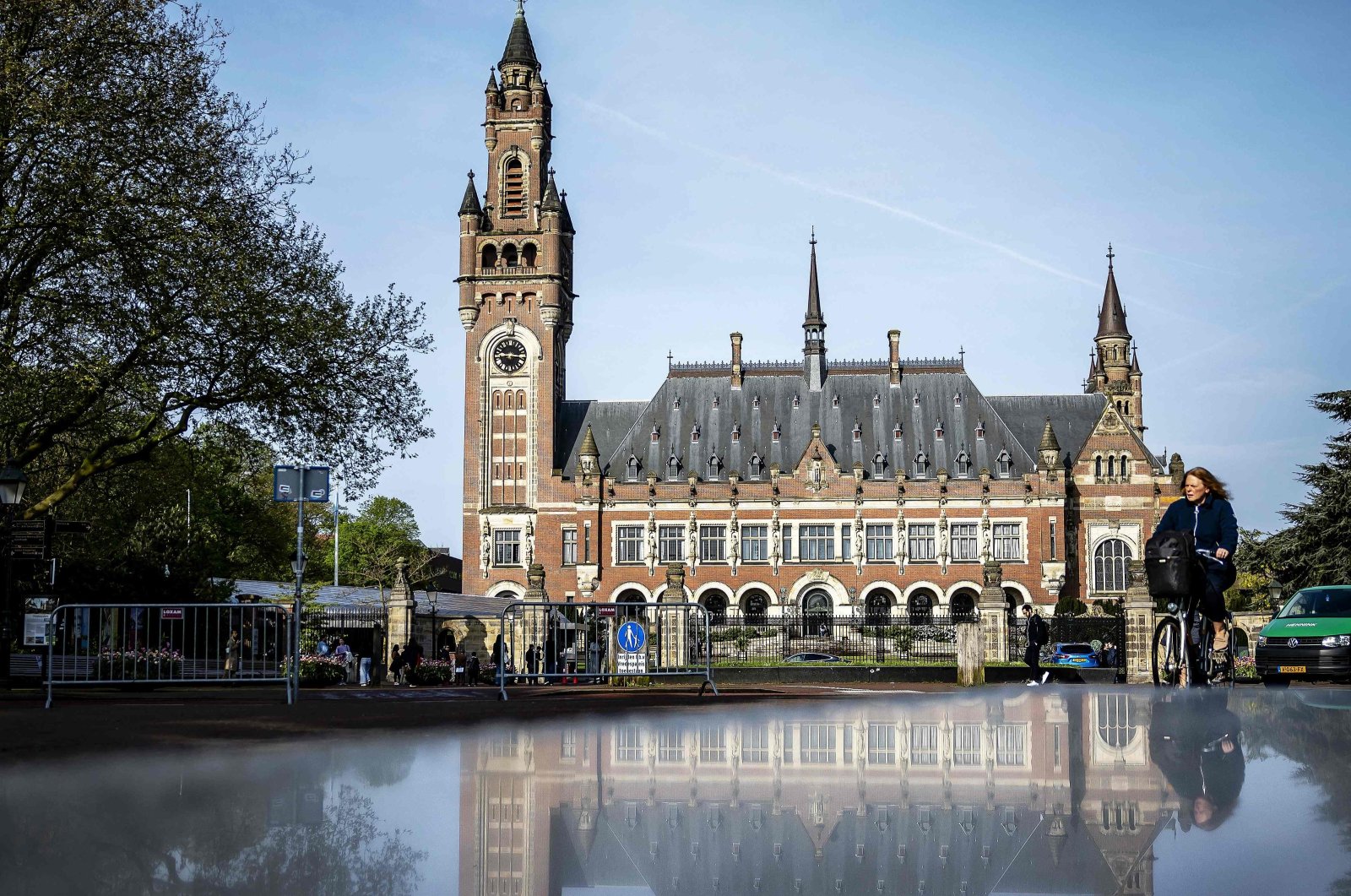 The Peace Palace, which houses the International Court of Justice (ICJ), The Hague, Netherlands, May 1, 2024. (AFP Photo)