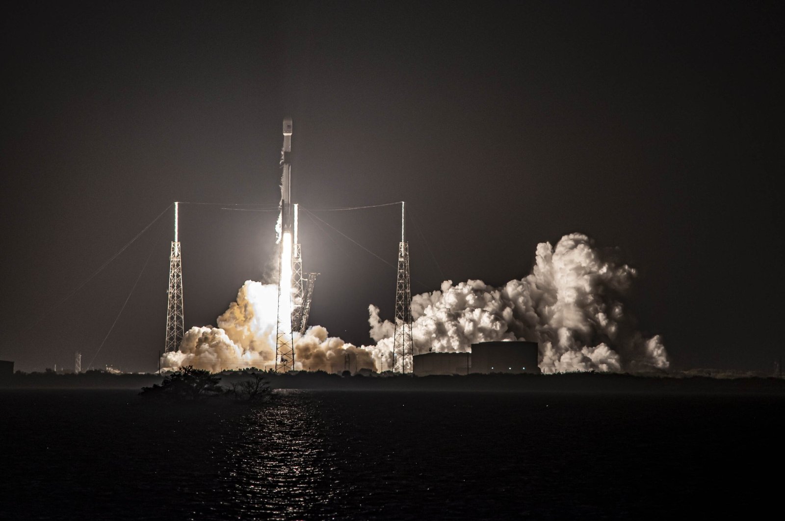 Türkiye&#039;s Türksat 5A satellite, carried by a SpaceX Falcon 9 rocket, launches from Cape Canaveral Space Force Station, in Cape Canaveral, Florida, U.S., Jan. 7, 2020. (Reuters File Photo)