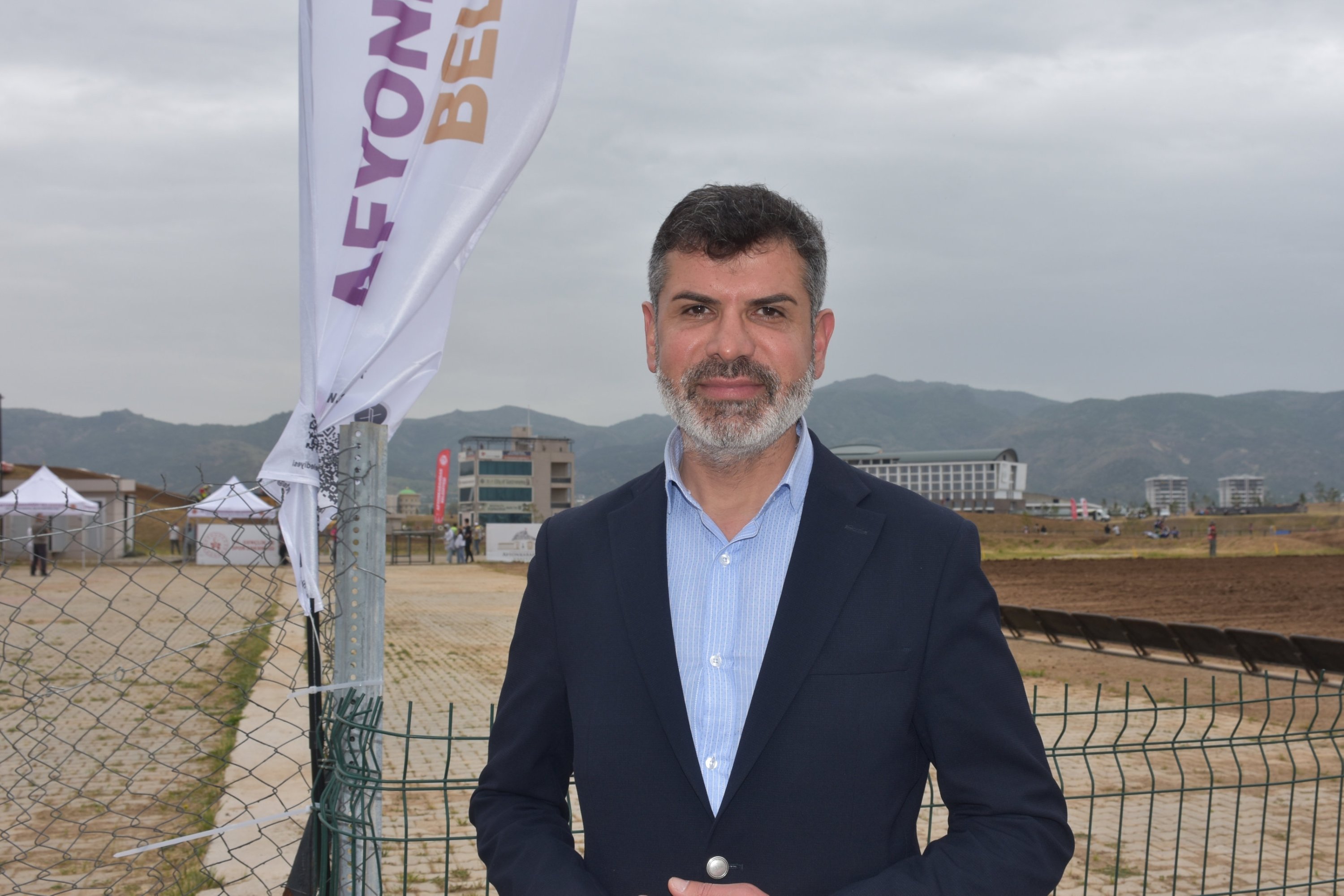 Turkish Motorcycle Federation (TMF) President Bekir Yunus Uçar poses for a photo at the Afyonkarahisar Motorsports Center, Afyonkarahisar, Türkiye, May 14, 2024. (AA Photo)