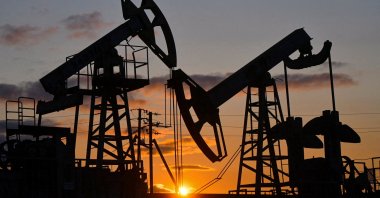 A view shows oil pump jacks outside Almetyevsk in the Republic of Tatarstan, Russia, June 4, 2023. (Reuters Photo)
