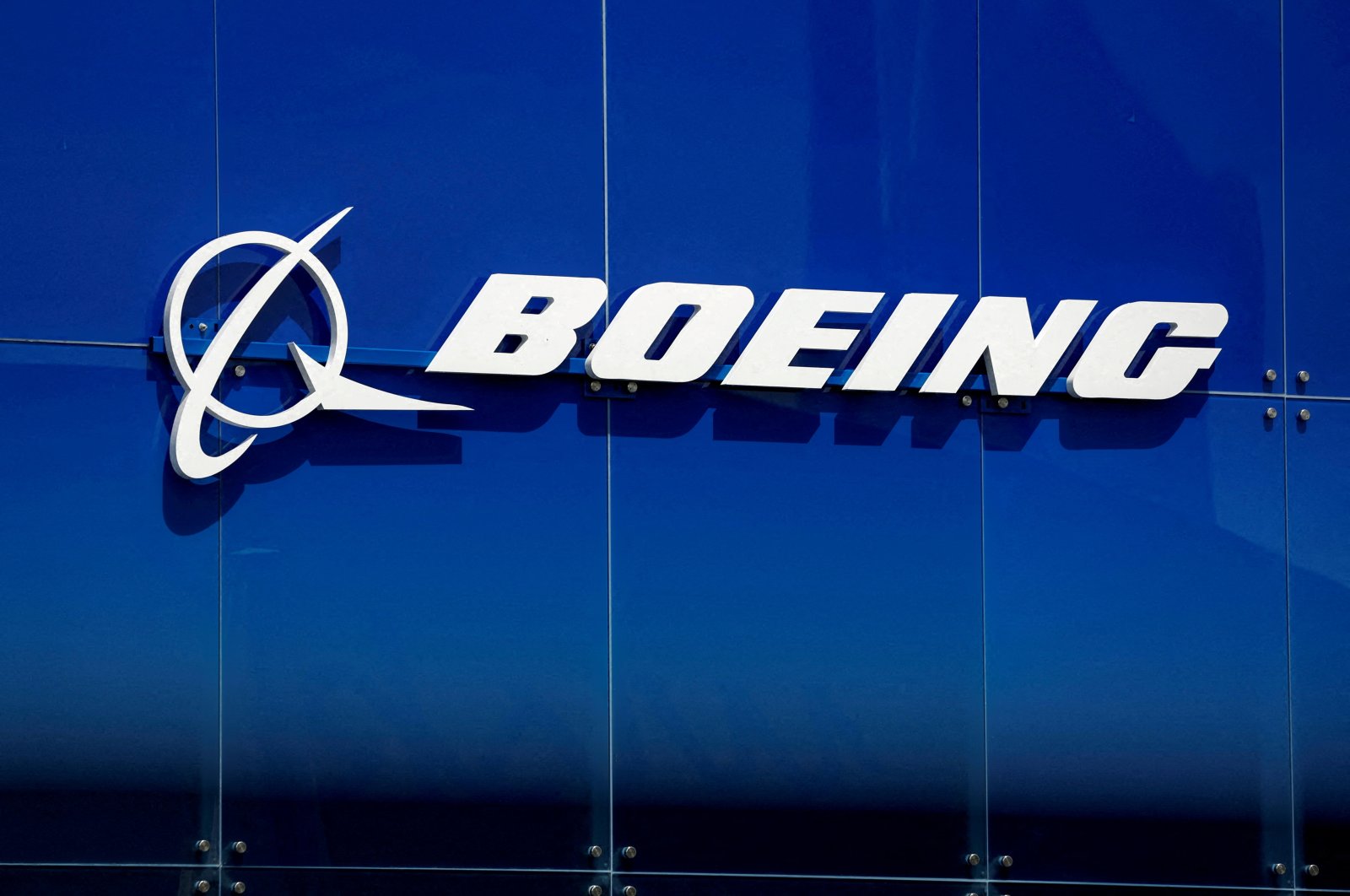 A Boeing logo is seen at the 54th International Paris Airshow at Le Bourget Airport near Paris, France, June 18, 2023. (Reuters Photo)