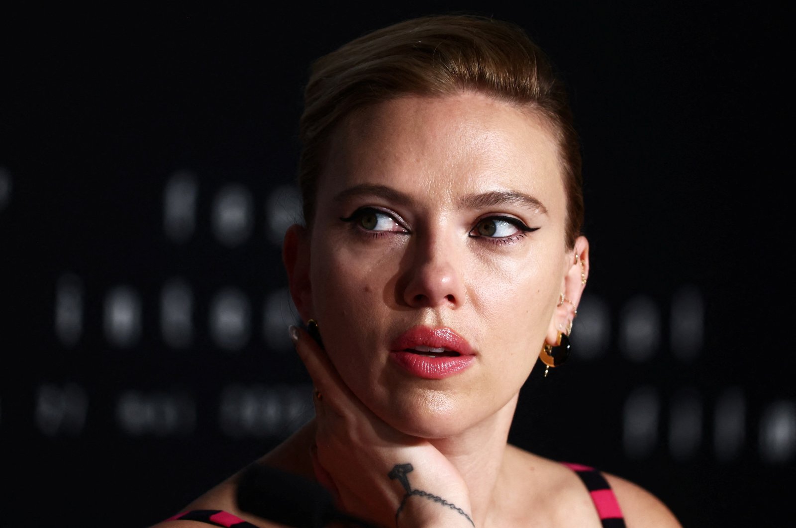 Cast member Scarlett Johansson attends the press conference for the film &quot;Asteroid City&quot; in the competition of the 76th Cannes Film Festival, Cannes, France, May 24, 2023. (Reuters Photo)