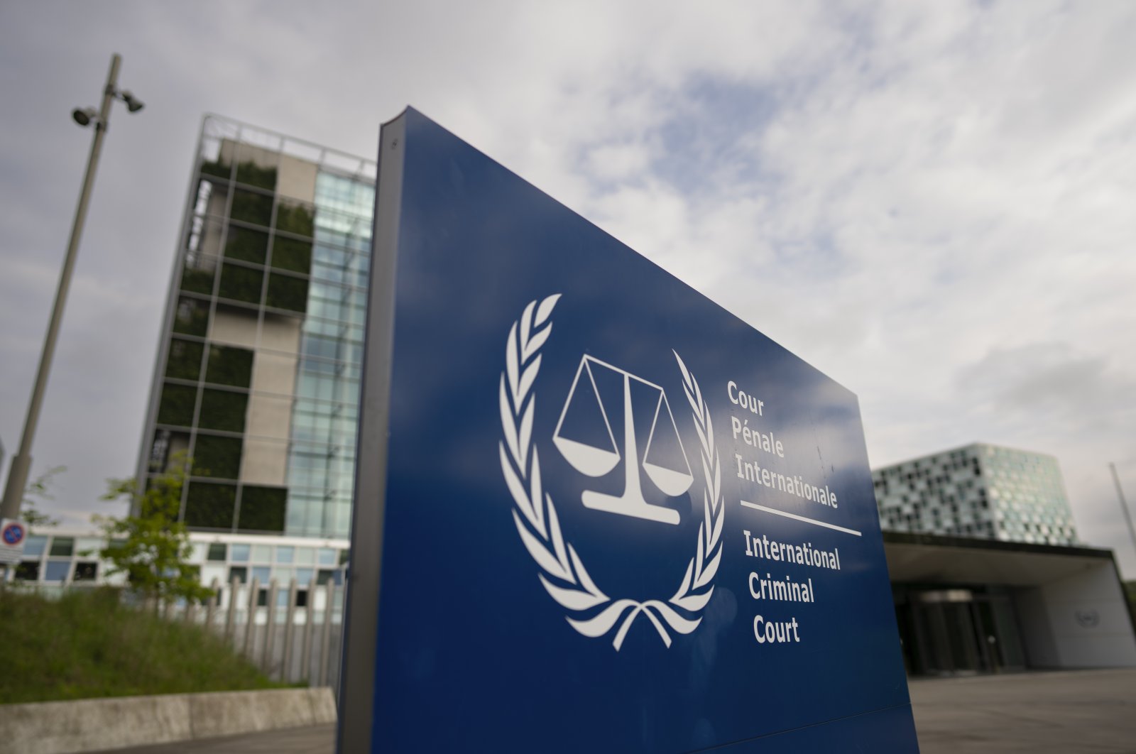 An exterior view of the International Criminal Court (ICC) in The Hague, Netherlands, April 30, 2024. (AP Photo)