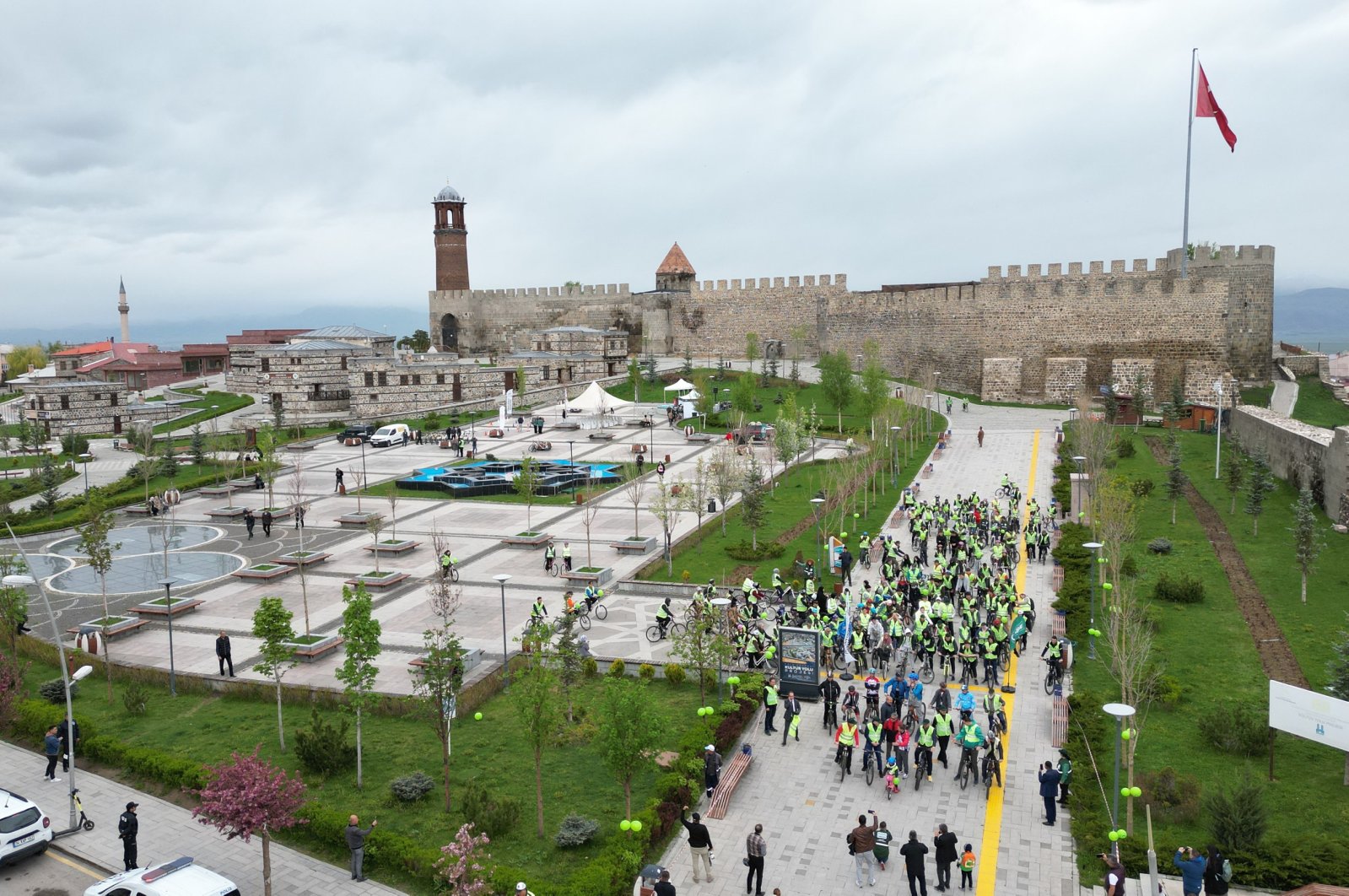 Erzurum Castle&#039;s surroundings become a cultural hub with new museums and restored historic buildings, Erzurum, Türkiye. (AA Photo)