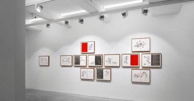 Tuğçe Diri&#039;s exhibition, titled "Underneath The Stones: Moment and Archive," is being held at Anna Laudel, Istanbul, Türkiye, May 10, 2024. (Photo Courtesy of Tuğçe Diri)