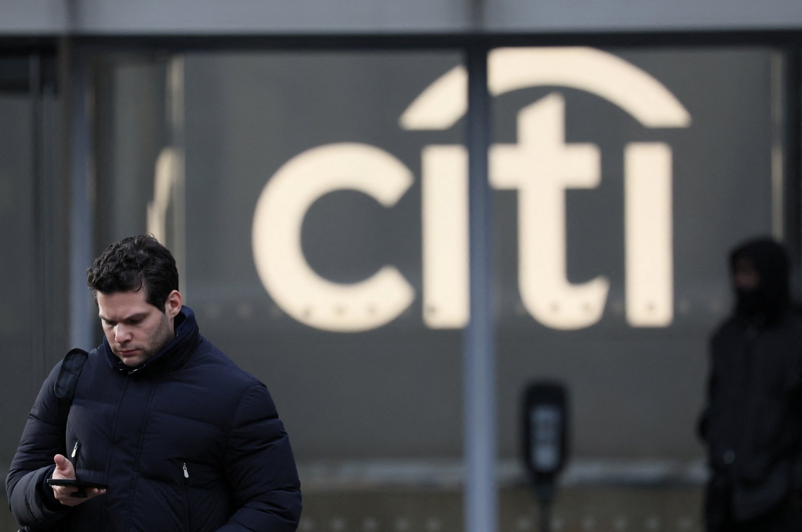 A worker exits the Citi Headquarters in New York, U.S., Jan. 22, 2024. (Reuters Photo)
