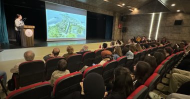 People attend a meeting about ancient cities in Tekirdağ, Istanbul, Türkiye, May 23, 2024. (AA Photo)