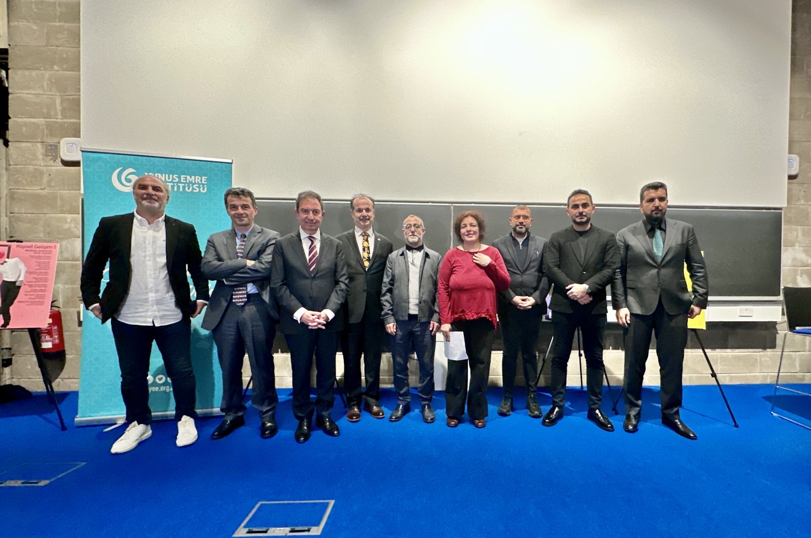 Speakers and organizers of the event pose for a photograph after the event, Dublin, Ireland, May 21, 2024. (Photo courtesy of Turkuvaz Media)