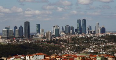 Skyscrapers are seen in the business and financial district of Levent, which comprises leading banks' and companies' headquarters, Istanbul, Türkiye, March 29, 2019. (Reuters Photo)