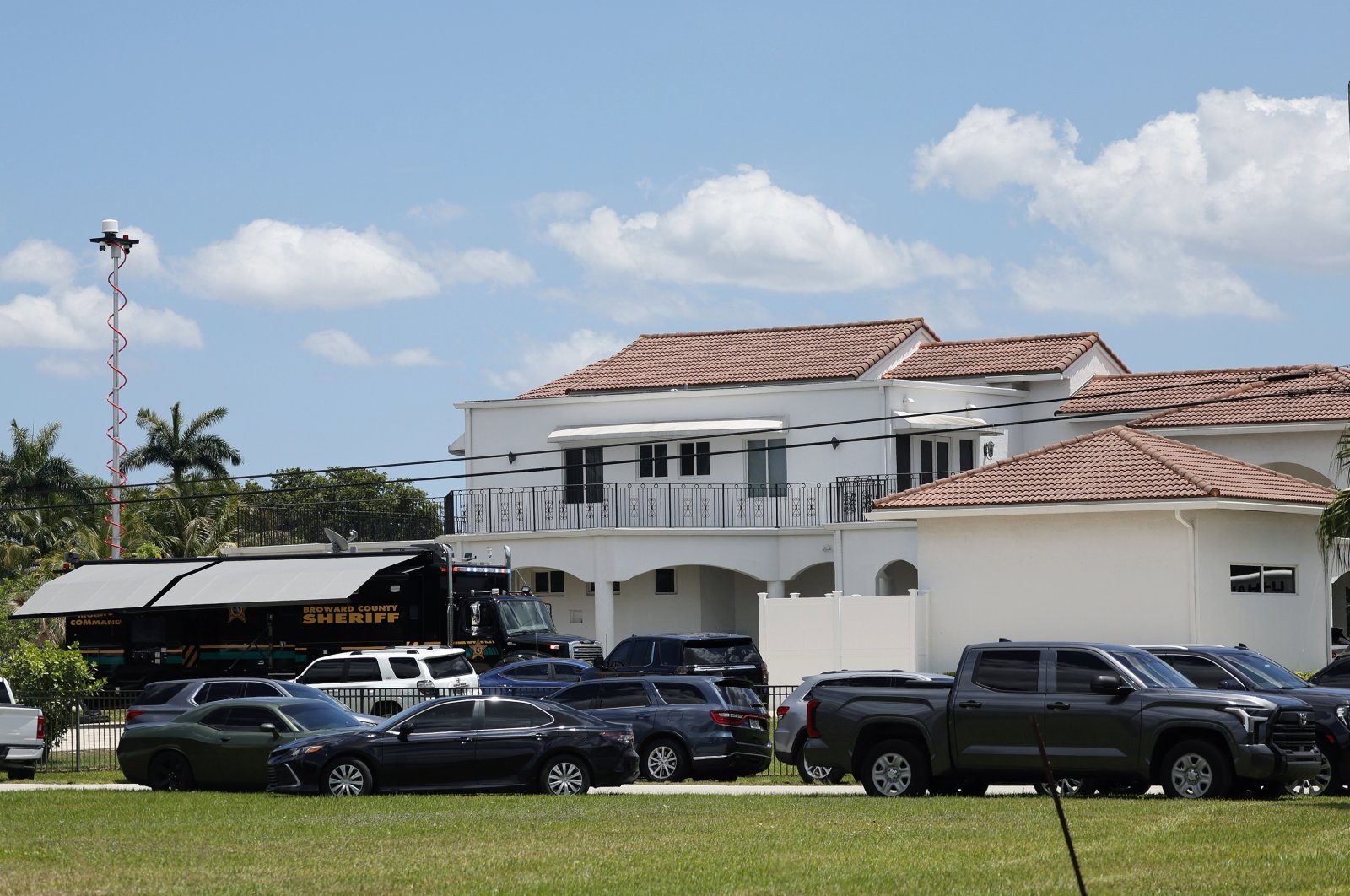 Sean Kingston&#039;s Southwest Ranches home is shown during a raid by the Broward Sheriff&#039;s Office, Florida, U.S., May 23, 2024. (AP Photo)