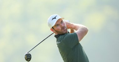 Grayson Murray plays his shot from the 12th tee during the first round of the 2024 PGA Championship at Valhalla Golf Club, Louisville, Kentucky, U.S., May 16, 2024. (AFP Photo)