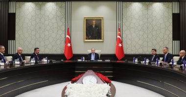 President Recep Tayyip Erdoğan chairs a National Security Council (MGK) meeting, Ankara, Türkiye, May 28, 2024. (AA Photo)