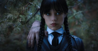 Jenna Ortega stars as Wednesday Addams alongside "Thing" in Netflix's revival of the "Addams Family" show. (dpa Photo)