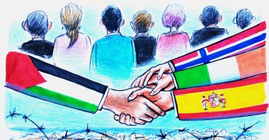 &quot;Palestine&#039;s struggle for independence and sovereignty has recently received significant support in the international arena.&quot; (Illustration by Erhan Yalvaç)