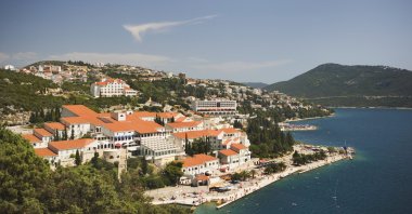 Hillside buildings in Bosnia-Herzegovina, Jan 1, 2005. (Getty Images Photo)